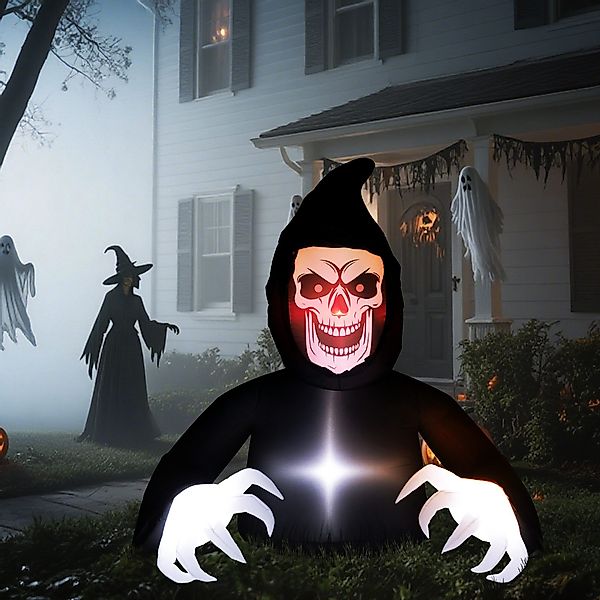 Outsunny LED-Dekofigur mit mitgelieferten Gebläse (Halloween-Dekoration, günstig online kaufen