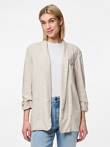 pieces Longblazer "PCPIA BOSELLA BLAZER WVN NOOS", mit Leinen günstig online kaufen