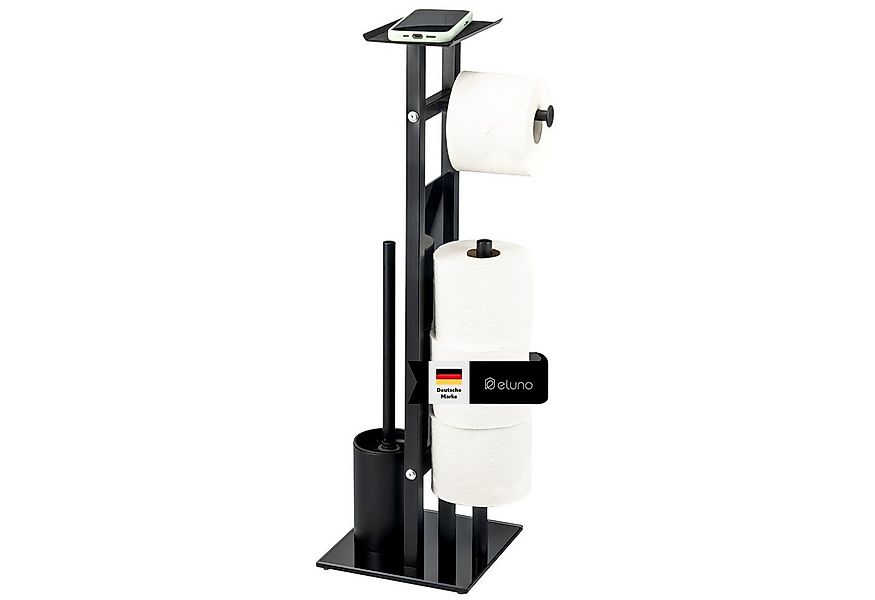 eluno WC-Garnitur freistehend, aus rostfreiem Edelstahl und satiniertem Gla günstig online kaufen