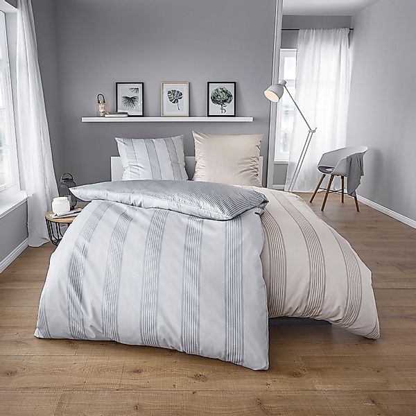 Kleine Wolke Wendebettwäsche »Lina«, im eleganten Streifendesign günstig online kaufen