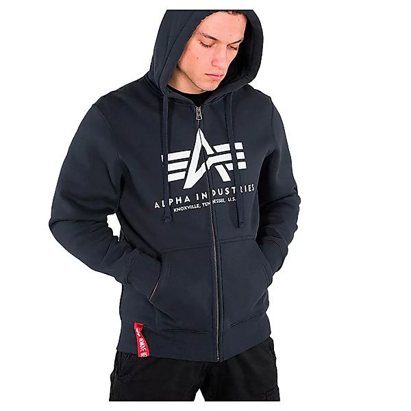 Alpha Industries Basic Sweatshirt Mit Reißverschluss 4XL Grey Heather günstig online kaufen