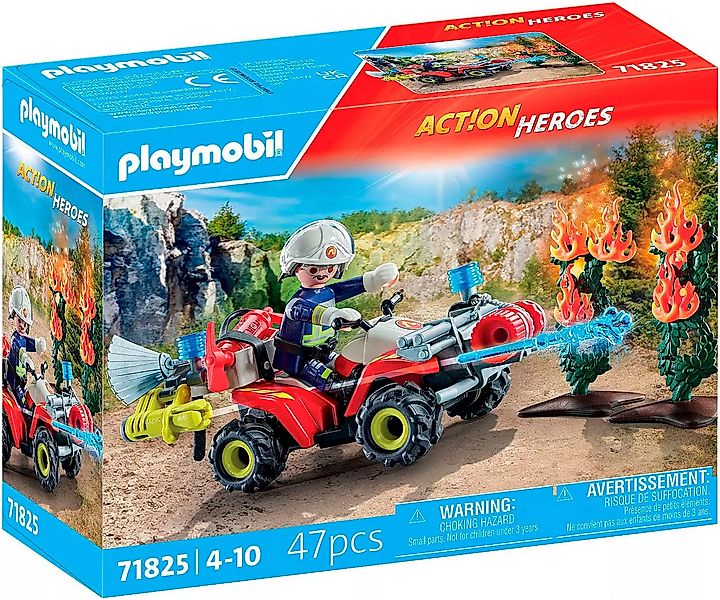 Playmobil® Feuerwehr Quad löscht Heckenbrand (71825), Playmobil Action Hero günstig online kaufen