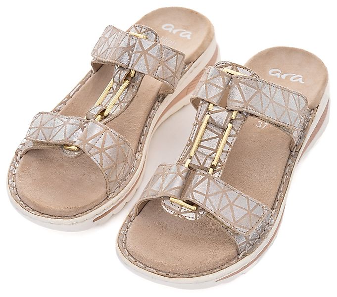 Ara TAMPA Pantolette, Keilabsatz, Sommerschuh, Schlappen mit Schmuckelement günstig online kaufen