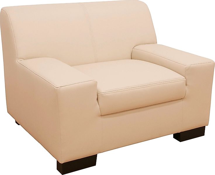 DOMO collection Sessel "Norma kubisch und zeitlos, komfortabel, flache Arml günstig online kaufen