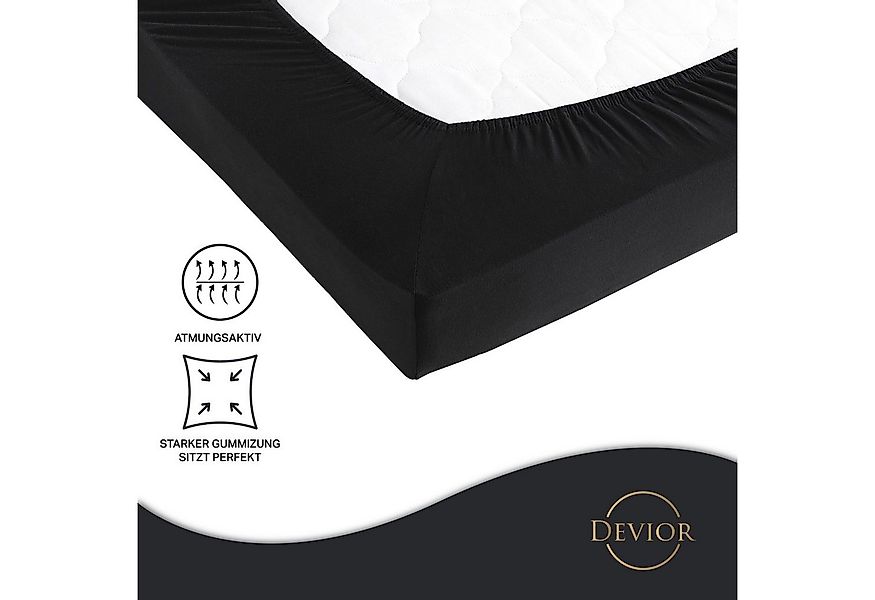 Devior Spannbettlaken Heavy aus 100% Baumwolle mit 160 g/m² - Blickdicht mi günstig online kaufen