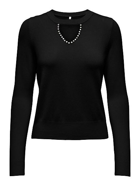 ONLY Rundhalspullover ONLVENICE LIFE LS PEEKABOO BLING CC KNT günstig online kaufen