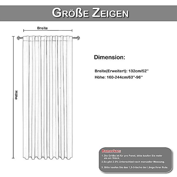 Sunicol Gardine Blickdicht Vorhang Thermo Verdunkelungsvorhang günstig online kaufen