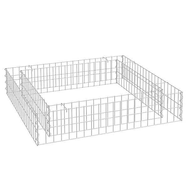 vidaXL Hochbeet Gabionen-Hochbeet Verzinkter Stahl 100x100x20 günstig online kaufen