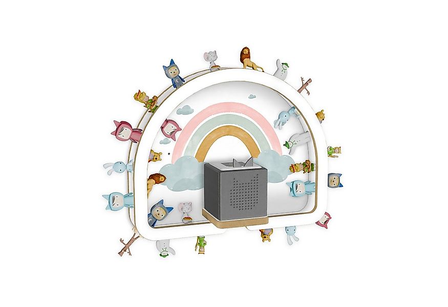 Holzura Kinderregal Tonie Regal Regenbogen mit magnetischem Rahmen für Toni günstig online kaufen