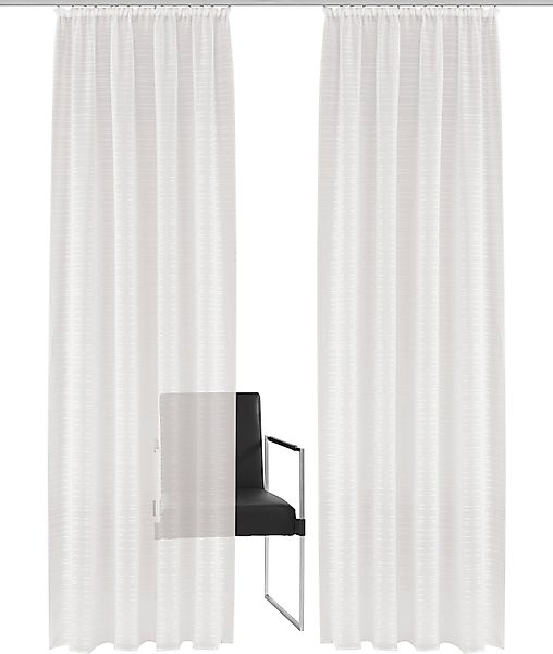 Bruno Banani Gardine Linus, Kräuselband (1 günstig online kaufen