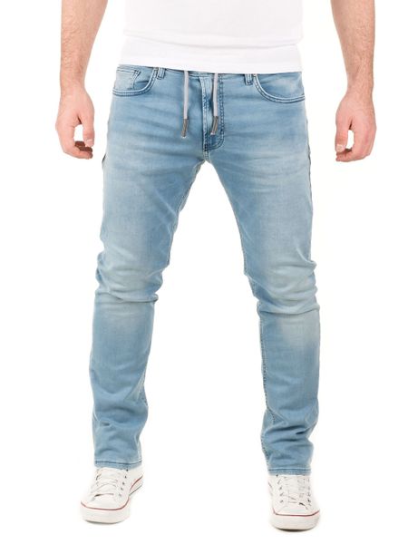 WOTEGA Slim-fit-Jeans Herren Jogginghose in Jeans-Look günstig online kaufen