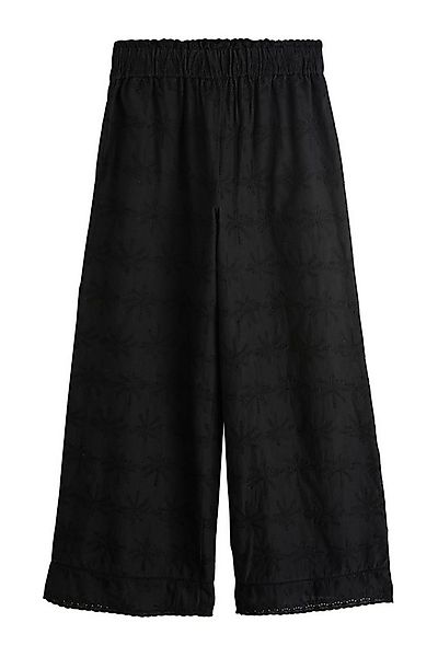 Next Palazzohose Bestickte Hose mit weitem Bein, Kurzgröße (1-tlg) günstig online kaufen