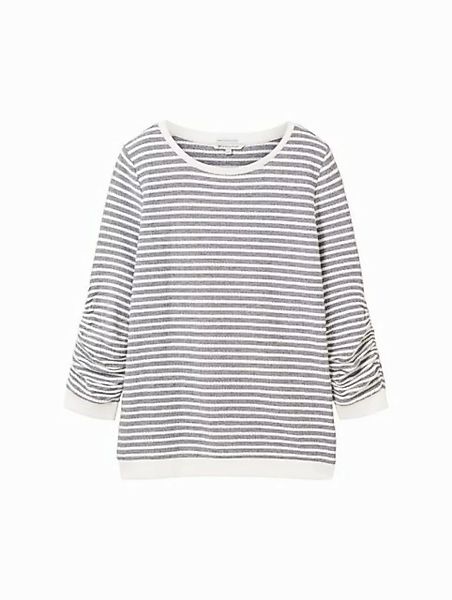 TOM TAILOR Denim Sweatshirt striped jacquard sweatshirt günstig online kaufen