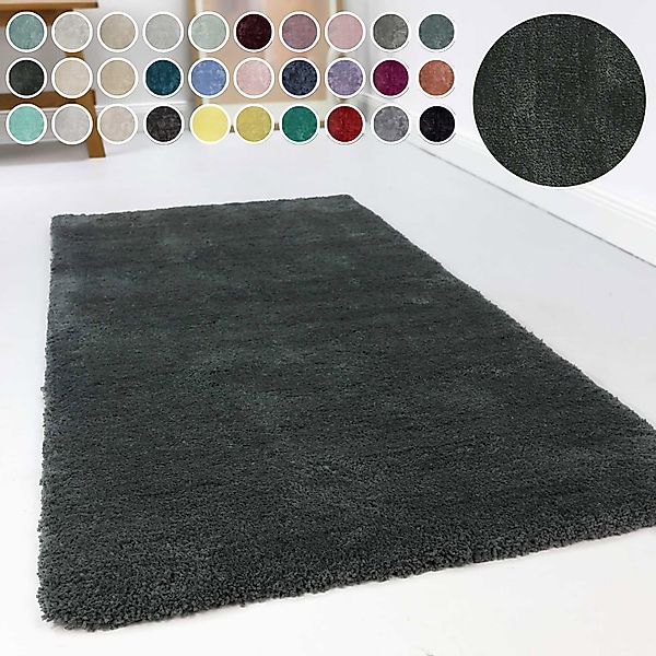 Esprit Hochflor-Teppich »Relaxx ESP-4150«, rund, 25 mm Höhe, Wohnzimmer, se günstig online kaufen