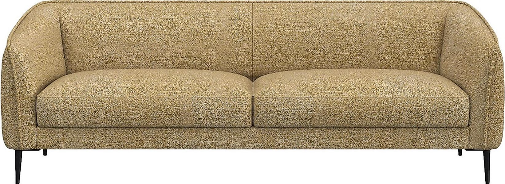 FLEXLUX 3-Sitzer "Belle Designsofa, Couch, bequem durch Kaltschaum im Sitz" günstig online kaufen