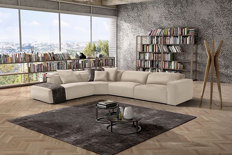 Egoitaliano Ecksofa "Beverly, extravangantes Designsofa mit erstklassigem S günstig online kaufen