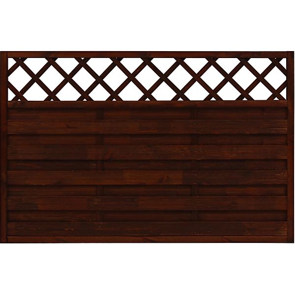 Sichtschutzzaun-Element Country Braun,asiert 120 cm x 180 cm günstig online kaufen