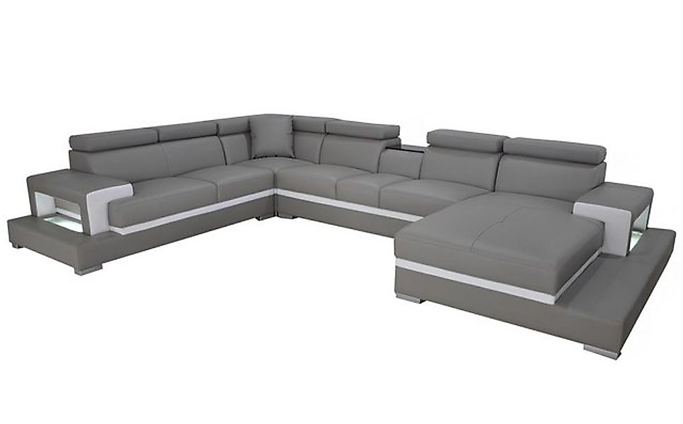 Xlmoebel Sofa Großes Ecksofa mit Ledersitzpolstern für das Wohnzimmer in, H günstig online kaufen