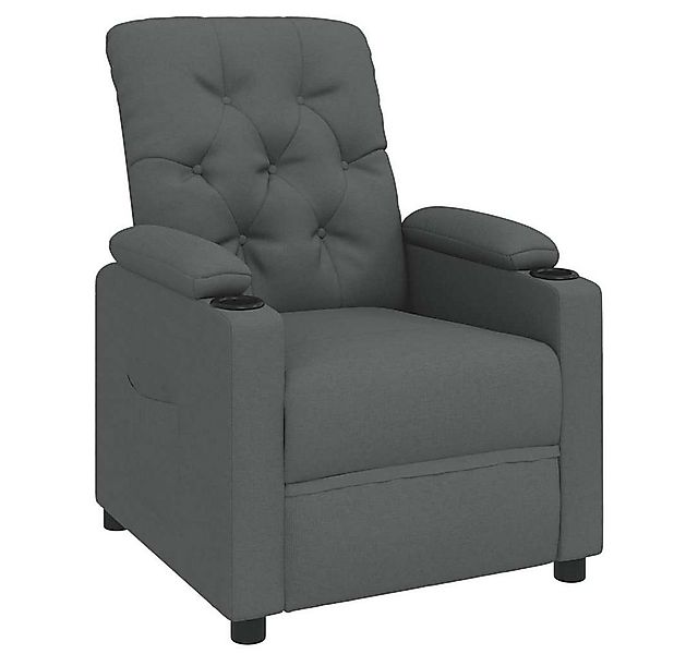 vidaXL Sessel Relaxsessel, Stoff, Dunkelgrau (1-St) günstig online kaufen