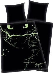 Kinderbettwäsche "Dragons Abenteuer" 2 Stk. tlg. mit Glow in the Dark Effek günstig online kaufen