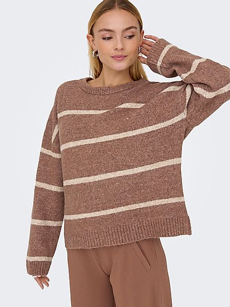 ONLY Strickpullover "ONLOXFORD LIFE LS STRIPE O-NECK KNT" günstig online kaufen