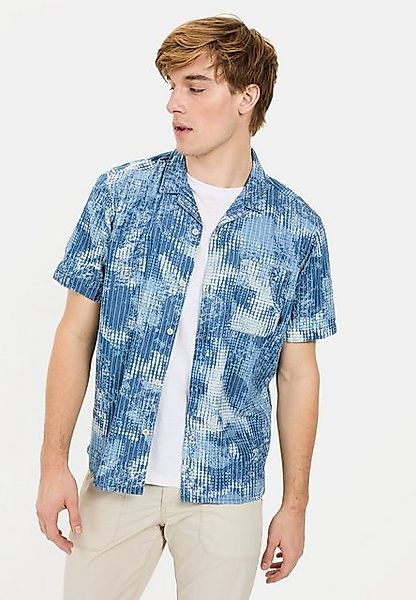 camel active Kurzarmhemd mit Allover-Print Resortkragen günstig online kaufen