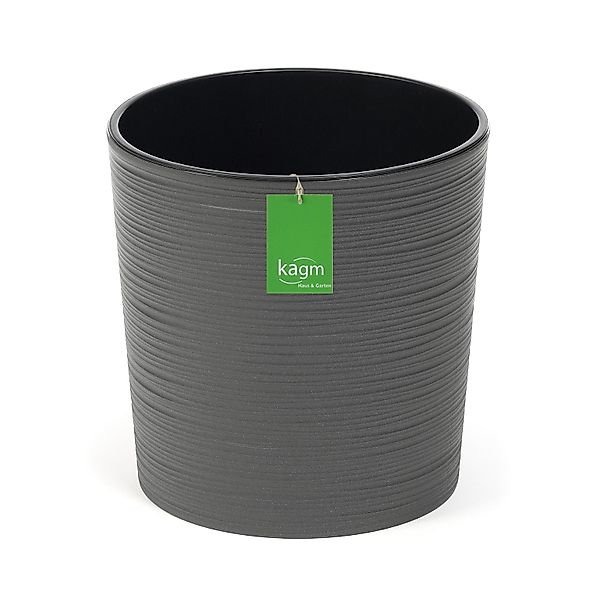 KAGM Pflanzkübel Blumenkübel Blumentopf in Rillenoptik günstig online kaufen