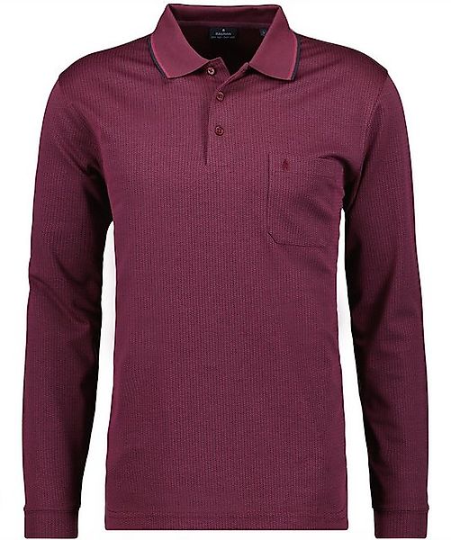 RAGMAN Langarm-Poloshirt Polo button LS, OV jaquard günstig online kaufen