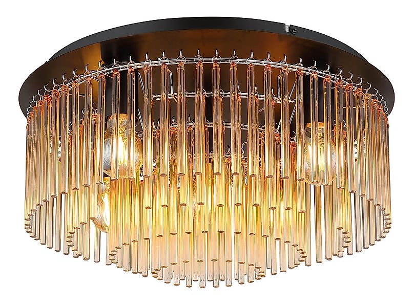 GLOBO LIGHTING Deckenleuchte GORLEY, ohne Leuchtmittel, Deckenleuchte/Glass günstig online kaufen