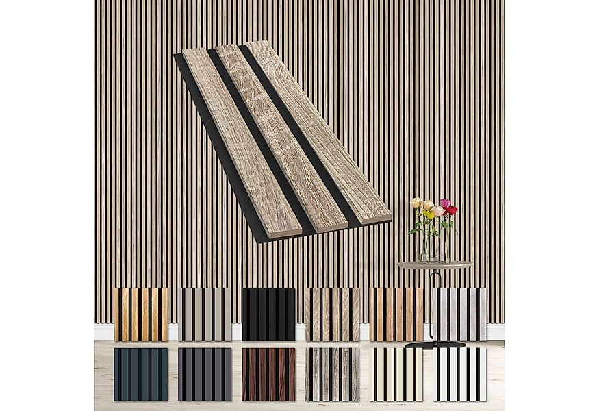 Hexim Wanddekoobjekt Sonoma Oak (Akustikpaneele Musterstück - flexible Lame günstig online kaufen