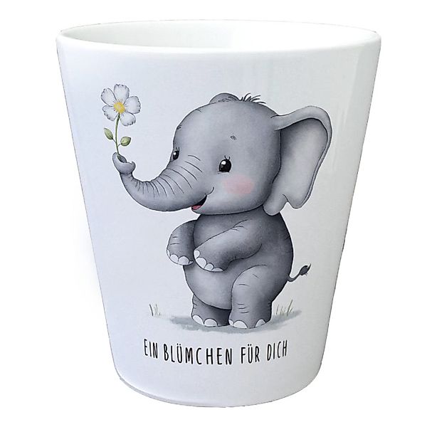 speecheese Blumentopf Grauer Elefant - Blümchen günstig online kaufen