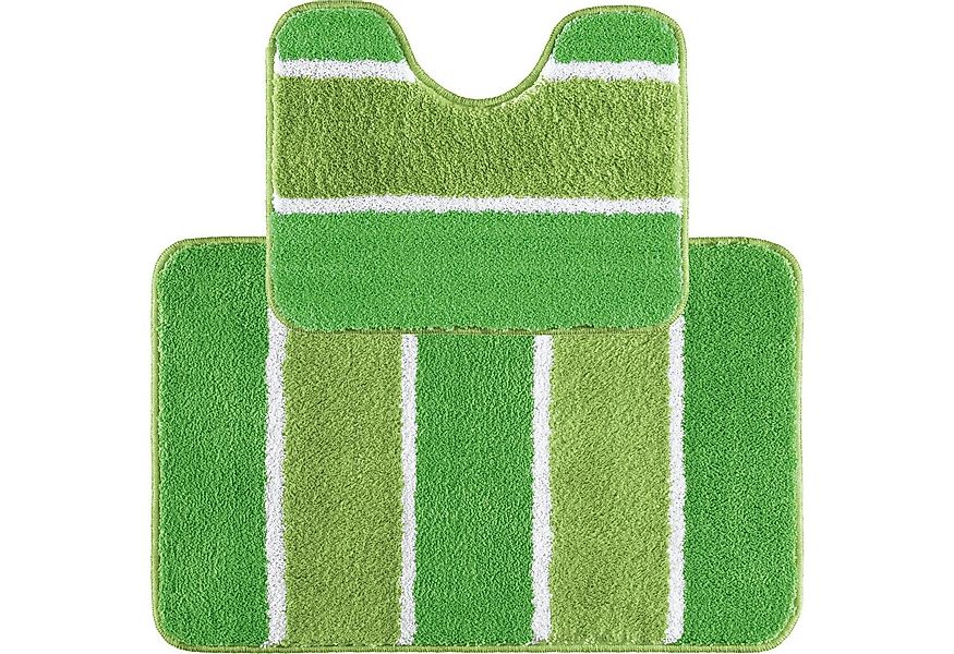 REDBEST Badematte Badematte + WC-Umrandung Set 2-teilig, Höhe 18 mm, eckig, günstig online kaufen