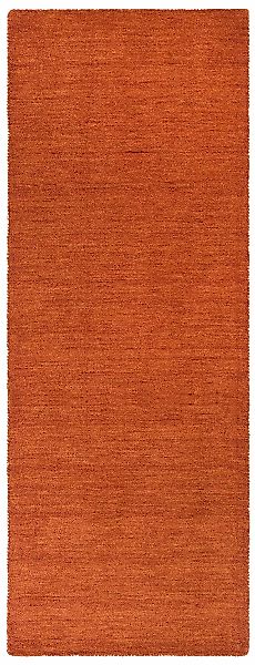 THEKO Läufer "Gabbeh Uni, Handgefertigt, Teppich, meliert, reine Wolle," re günstig online kaufen