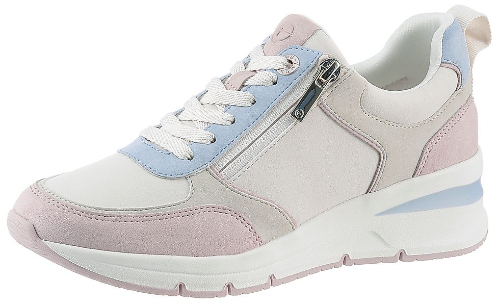 Tamaris Winterboots, Keilabsatz, Schnürboots mit abgesteppten günstig online kaufen