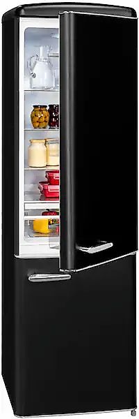 exquisit Kühl-/Gefrierkombination "RKGC250-70-H-160E mattschwarz" 181 cm ho günstig online kaufen