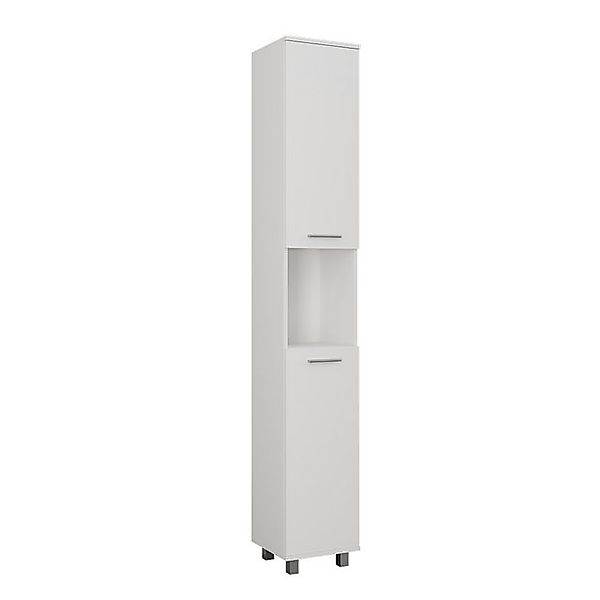 Vicco Hochschrank Ilias, Weiß, 30.2 x 190 cm mit 2 Türen günstig online kaufen