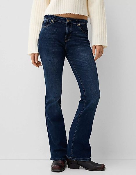 Bershka Jeans-Schlaghose Damen 40 Blau günstig online kaufen