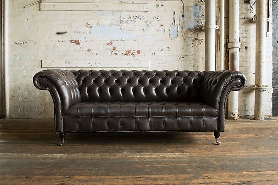 JVmoebel Chesterfield-Sofa Chesterfield Stoff Sofa Couch Polster Wohnzimmer günstig online kaufen