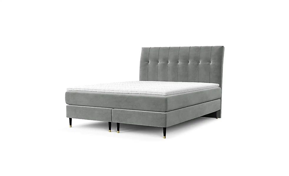 Boxspringbett   ¦ grau ¦ Maße (cm): B: 202 H: 120 Betten > Komfortbetten - günstig online kaufen