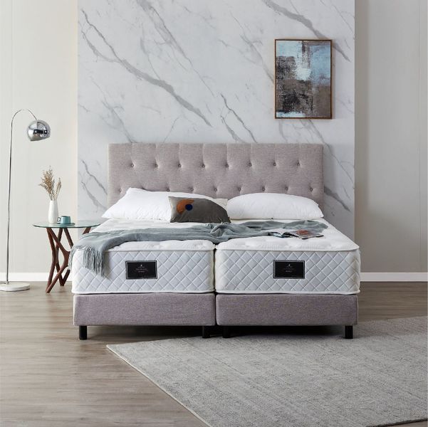 V6 Boxspringbett Modell 211 mit Taschenfederkernmatratze günstig online kaufen