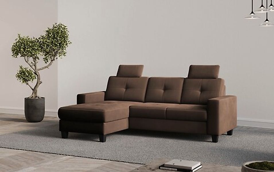 PLACES OF STYLE Ecksofa »Varese« wahlweise mit Bettfunktion und Bettkasten günstig online kaufen