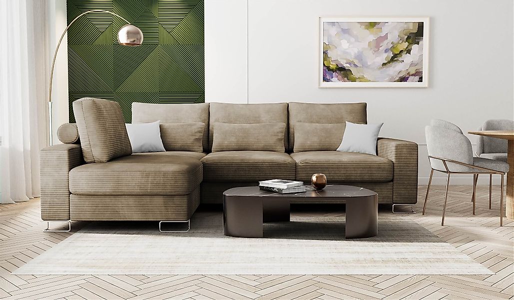 Hygger Möbelhaus Ecksofa Thomas L-Form Wahlweise günstig online kaufen