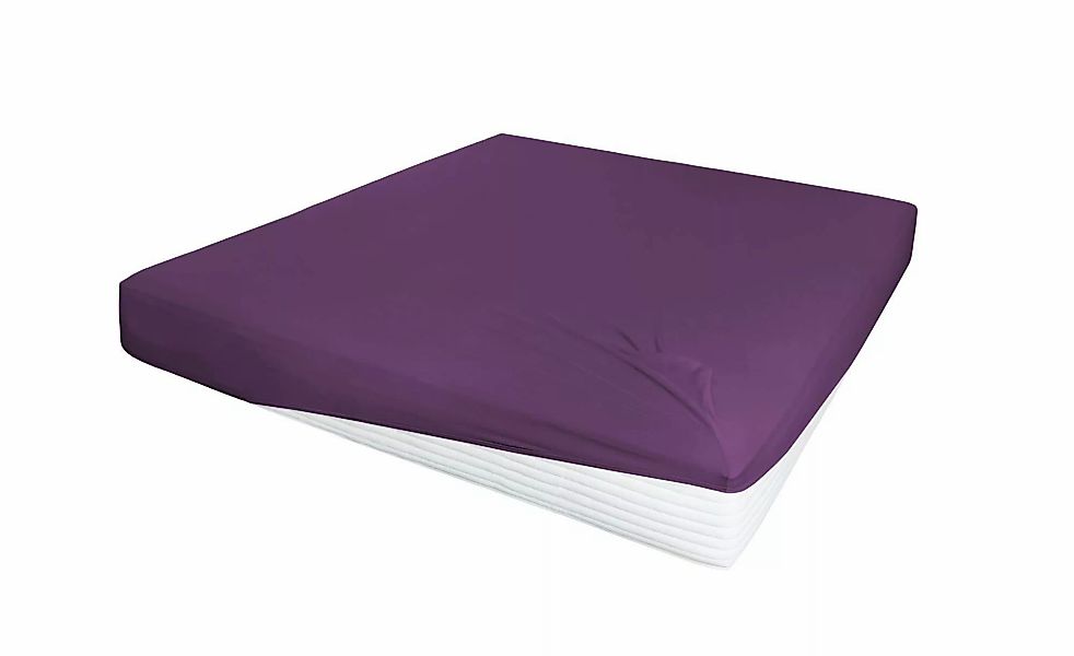 Jersey-Elasthan Boxspringbetttuch   ¦ lila/violett ¦ Maße (cm): B: 100 H: 2 günstig online kaufen