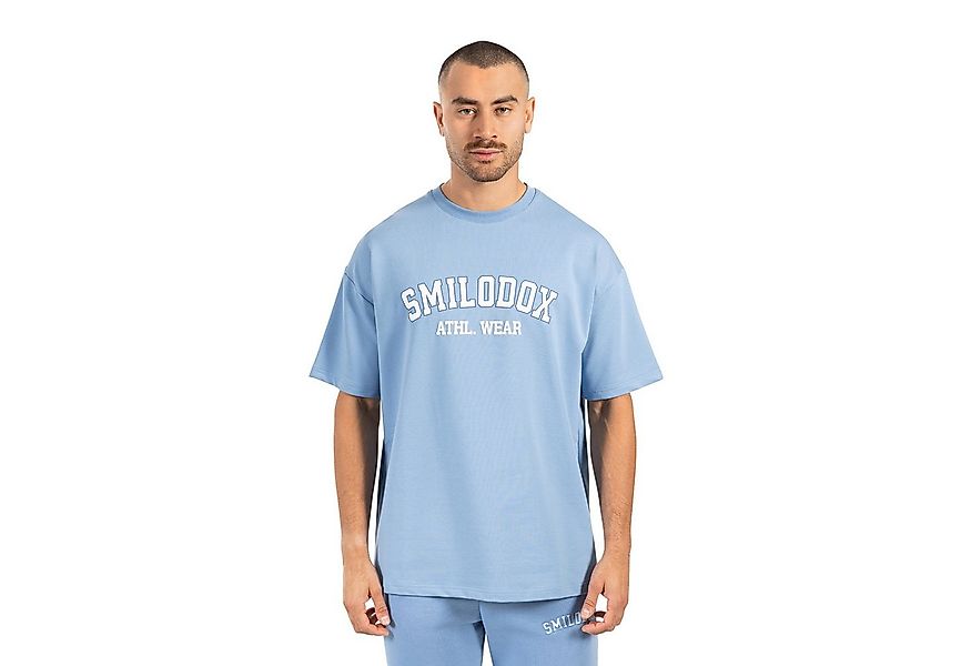 Smilodox T-Shirt Kayson, Locker geschnittenes Oversize Shirt mit Retro Fron günstig online kaufen