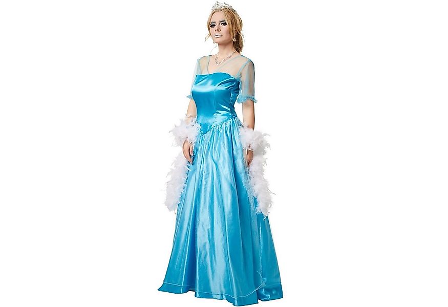 dressforfun Kostüm Frauenkostüm Eisprinzessin, Seidig glänzendes Einteiler- günstig online kaufen