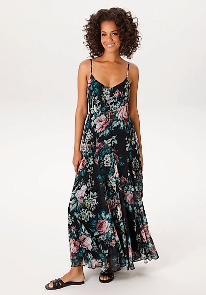 Aniston CASUAL Sommerkleid im farbenfrohen Blumendruck - jedes Teil ein Uni günstig online kaufen