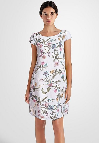 PEKIVESSA Sommerkleid Leinenkleid knielang kurzarm (Einzelartikel, 1-tlg) L günstig online kaufen