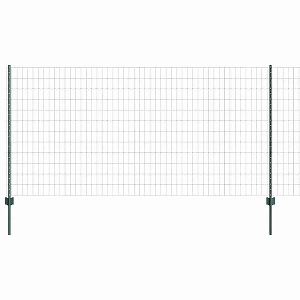 vidaXL Zaun mit Pfosten Grün 1,2 x 25 m Stahl und PVC 3336018 günstig online kaufen