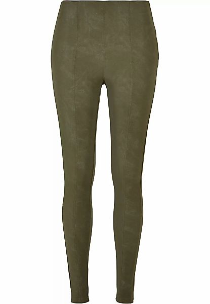 URBAN CLASSICS Leggings "Urban Classics Damen Ladies Washed Faux Leather Pa günstig online kaufen