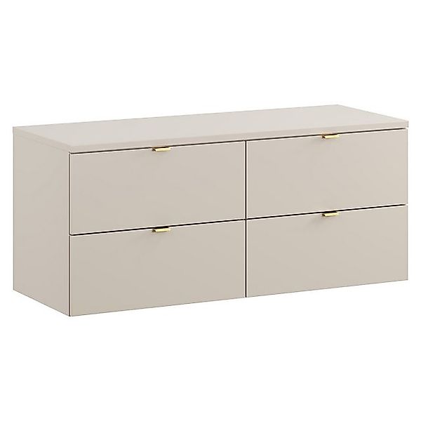 Lomadox Waschbeckenschrank DURANGO-56 Waschtischunterschrank 120cm, kaschmi günstig online kaufen